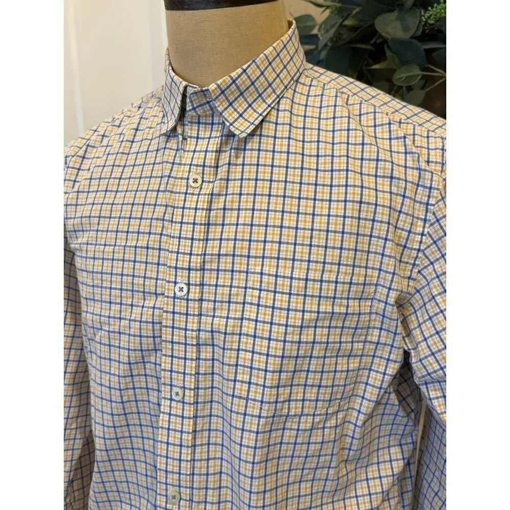 BANANA REPUBLIC Soft Wash Cotton Button Down Shirt Men size 16 -16 1/2 L